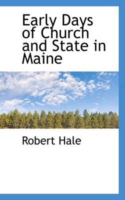 Book cover for Early Days of Church and State in Maine