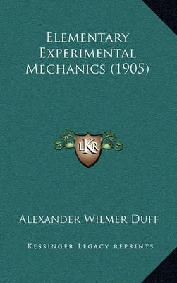 Book cover for Elementary Experimental Mechanics (1905)