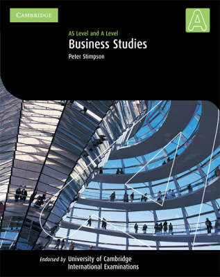 Book cover for Cambridge International AS and A Level Business Studies Student's Coursebook