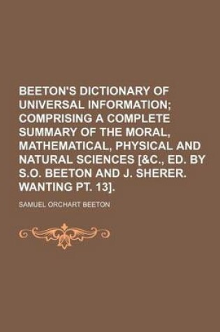 Cover of Beeton's Dictionary of Universal Information