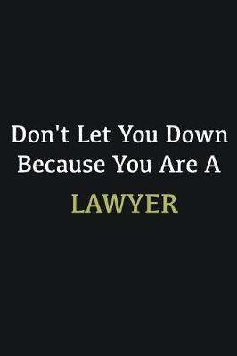 Book cover for Don't let you down because you are a Lawyer