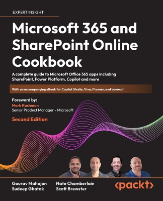 Book cover for Microsoft 365 and SharePoint Online Cookbook