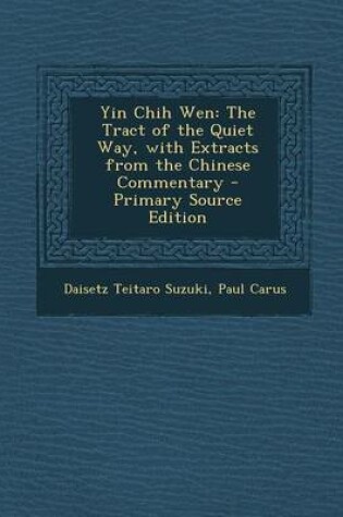 Cover of Yin Chih Wen