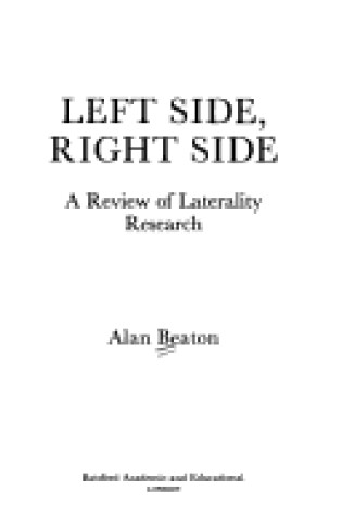 Cover of Left Side/Right Side