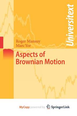 Book cover for Aspects of Brownian Motion