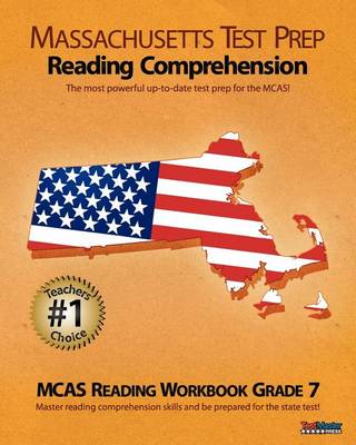 Book cover for Massachusetts Test Prep Reading Comprehension McAs Reading Workbook Grade 7