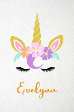 Cover of Evelynn A5 Lined Notebook 110 Pages