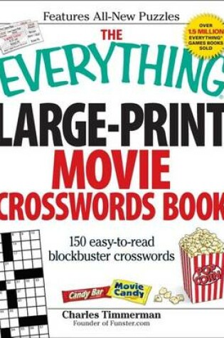Cover of The Everything Large-Print Movie Crosswords Book