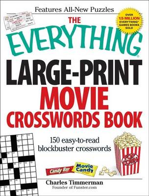 Book cover for The Everything Large-Print Movie Crosswords Book