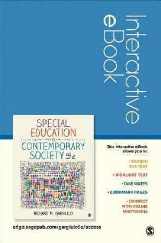 Cover of Special Education in Contemporary Society Interactive eBook