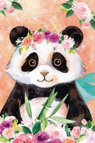Cover of Bullet Journal for Animal Lovers Panda Bear in Flowers