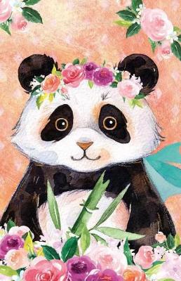 Book cover for Bullet Journal for Animal Lovers Panda Bear in Flowers