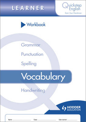 Book cover for Quickstep English Workbook Vocabulary Learner Stage