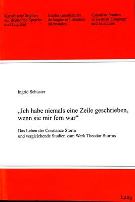 Book cover for -Ich Habe Niemals Eine Zeile Geschrieben, Wenn Sie Mir Fern War-