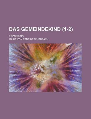 Book cover for Das Gemeindekind (1-2); Erzahlung