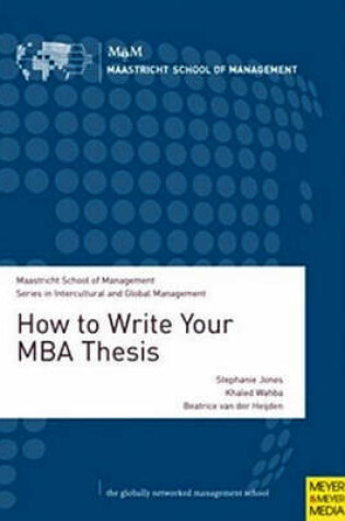 Cover of How to Write Your MBA Thesis