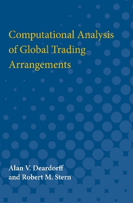 Book cover for Computational Analysis of Global Trading Arrangements