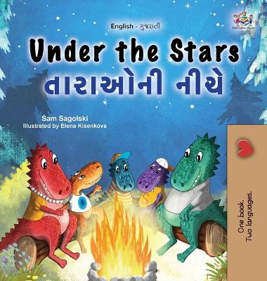 Book cover for Under the Stars (English Gujarati Bilingual Kids Book)