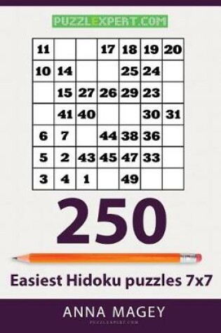 Cover of 250 Easiest Hidoku Puzzles 7x7