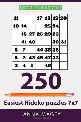 Book cover for 250 Easiest Hidoku Puzzles 7x7