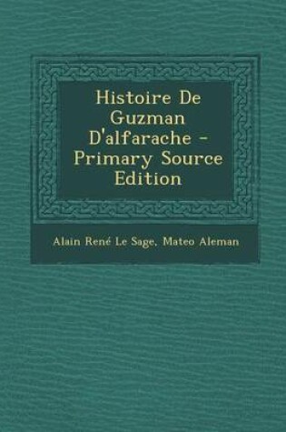 Cover of Histoire de Guzman D'Alfarache