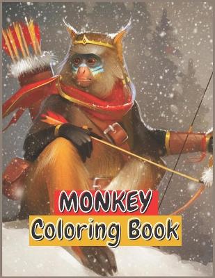 Book cover for Monkey Coloring book