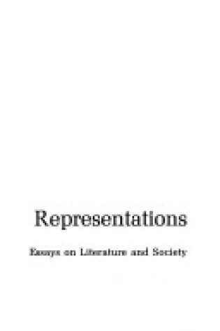 Cover of Representations