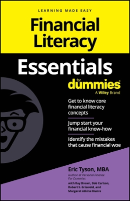 Book cover for Financial Literacy Essentials for Dummies