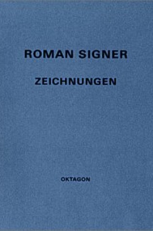 Cover of Zeichnungen (drawings) 1974-1987