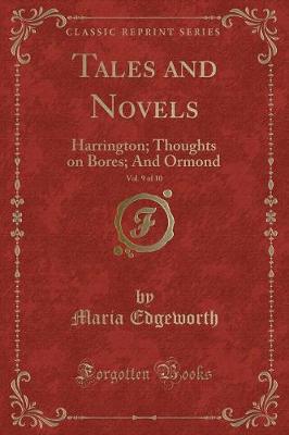 Book cover for Tales and Novels, Vol. 9 of 10