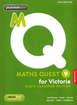 Book cover for Maths Quest 9 for Victoria 3E Casio Classpad Edition & eBookPLUS