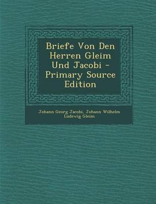 Book cover for Briefe Von Den Herren Gleim Und Jacobi