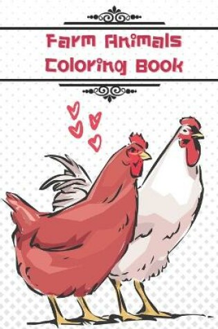 Cover of Farm Animals Coloring Book