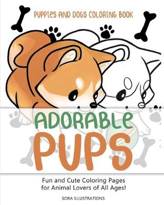 Book cover for Puppies and Dogs Coloring Book
