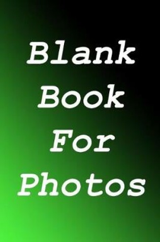 Cover of Blank Book For Photos