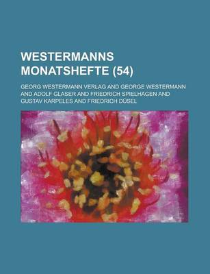 Book cover for Westermanns Monatshefte (54 )