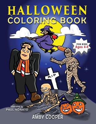 Book cover for Halloween Coloring Book For Kids Ages 4-8