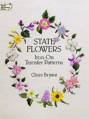 Book cover for State Flowers Iron-on Transfer Patterns