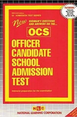 Cover of Officer Candidate School Admission Test (OCS)