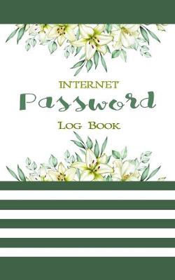 Book cover for internet password log book