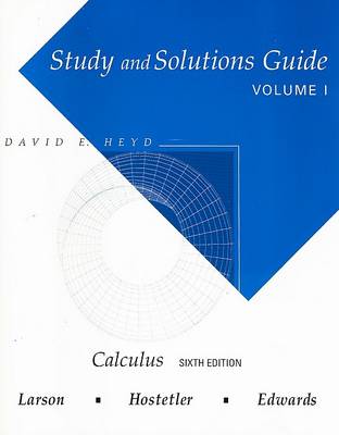 Book cover for Study and Solutions Guide for Calculus