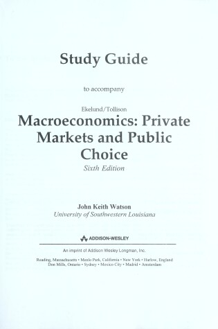 Cover of Study Guide Macroeconomics