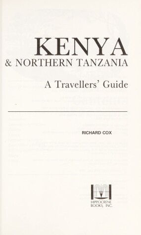 Book cover for Kenya and North Tanzania