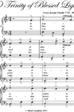 Cover of O Trinity of Blessed Light Easy Piano Sheet Music