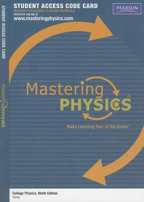 Book cover for Mastering Physics -- Standalone Access Card -- for College Physics