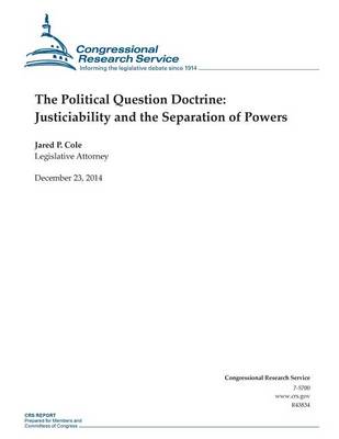 Book cover for The Political Question Doctrine