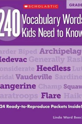 Cover of 240 Vocabulary Words Kids Need to Know: Grade 5