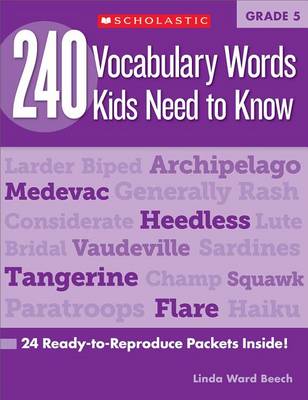 Book cover for 240 Vocabulary Words Kids Need to Know: Grade 5