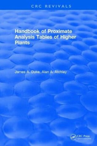 Cover of Handbook of Proximate Analysis Tables of Higher Plants