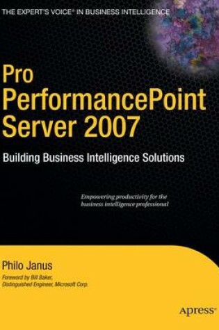 Cover of Pro Performancepoint Server 2007